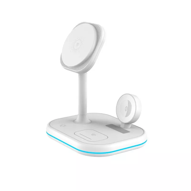 TECH-PROTECT QI15W-A27 caricabatterie wireless magnetico MagSafe 3IN1 bianco