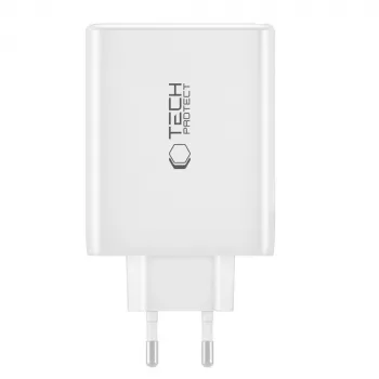 Tech-Protect NC100W-GAN caricatore da parete GaN 4-PORT nero 100W USB-C