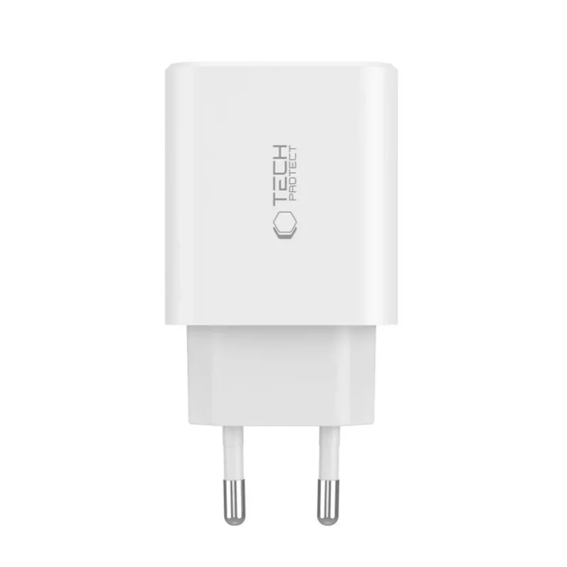 Tech-Protect NC30W Caricatore USB-C 3 Porte nero 30W