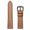 TECH-PROTECT cinturino in pelle per Samsung Galaxy Watch 4 / 5 / 5 Pro (40 / 42 / 44 / 45 / 46 mm) marrone