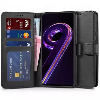 TECH-PROTECT custodia portafoglio per Realme 9 Pro, nero