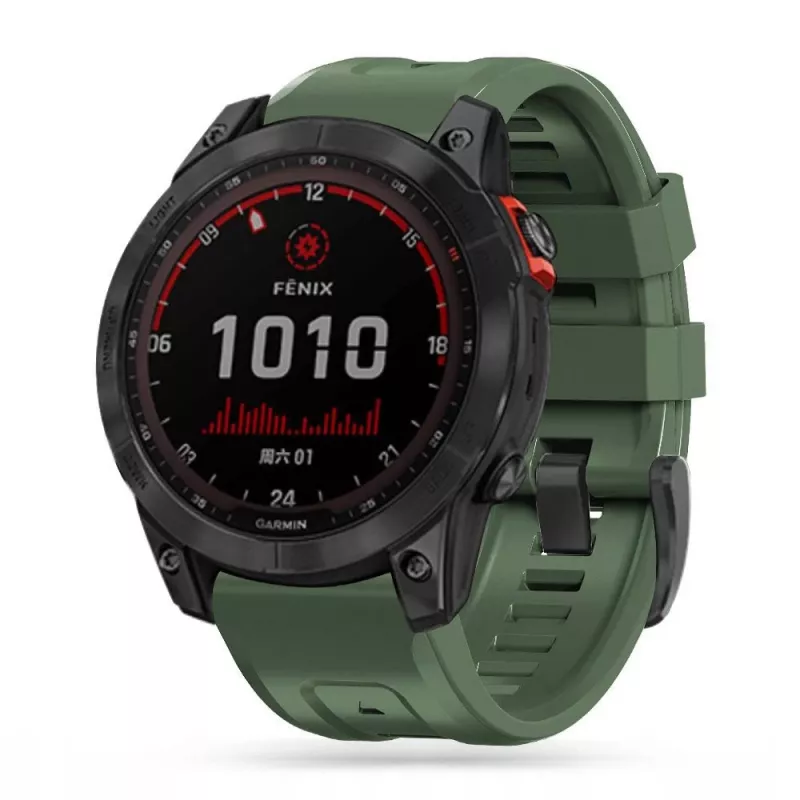 TECH-PROTECT ICONBAND cinturino in silicone Garmin Fenix 5 / 6 / 6 Pro / 7 verde militare