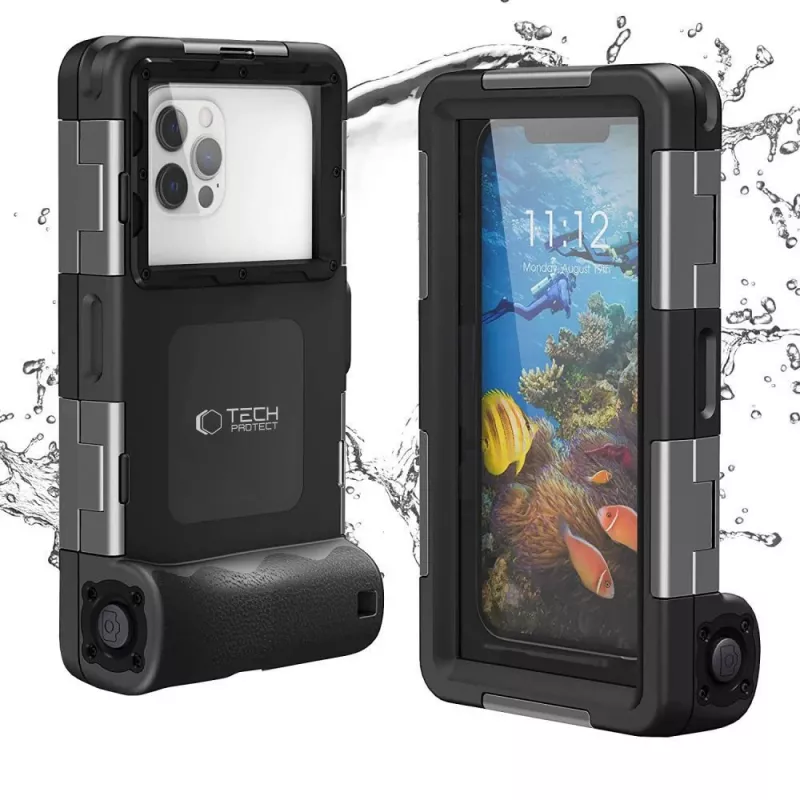 TECH-PROTECT IPX8 custodia impermeabile universale per immersioni nero