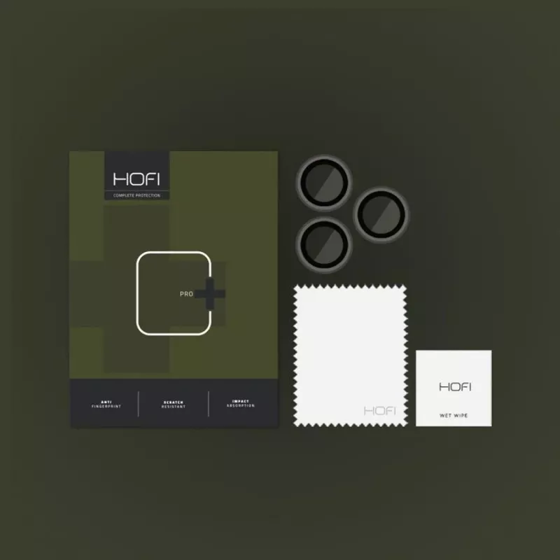 HOFI CamRing Pro+ protezione per obiettivo fotocamera per iPhone 14 Pro / 14 Pro Max, nero