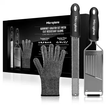 Microplane set di grattugie Gourmet + guanto di protezione