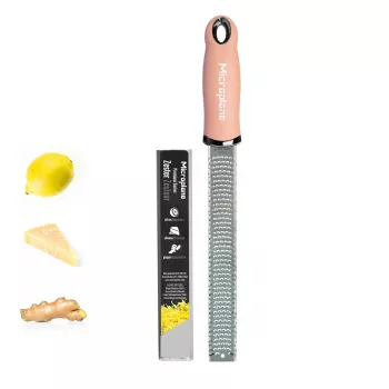 Microplane grattugia Premium Classic malva (Mauve) – grattugia fine, lama in acciaio inox, manico ergonomico, lavabile in lavastoviglie, con custodia protettiva