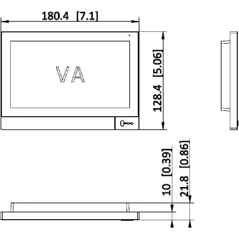 Hikvision DS-KH8381-TE1 Monitor interno citofono video IP 7 pollici touchscreen