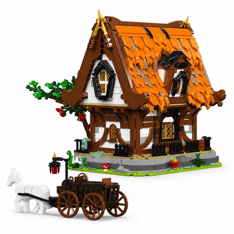 Mould King Medieval World Log Cabin 16054 Set di costruzioni (2192 pezzi)