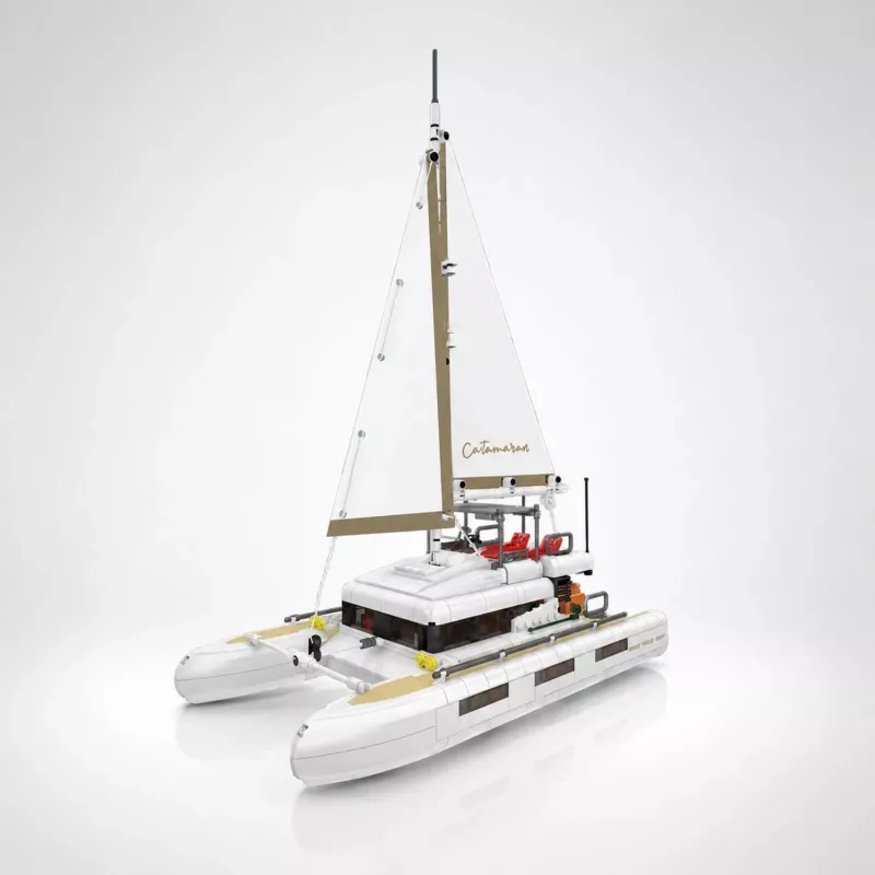 Mould King Catamarano Barca a vela 10217 Set di costruzioni (890 pezzi)