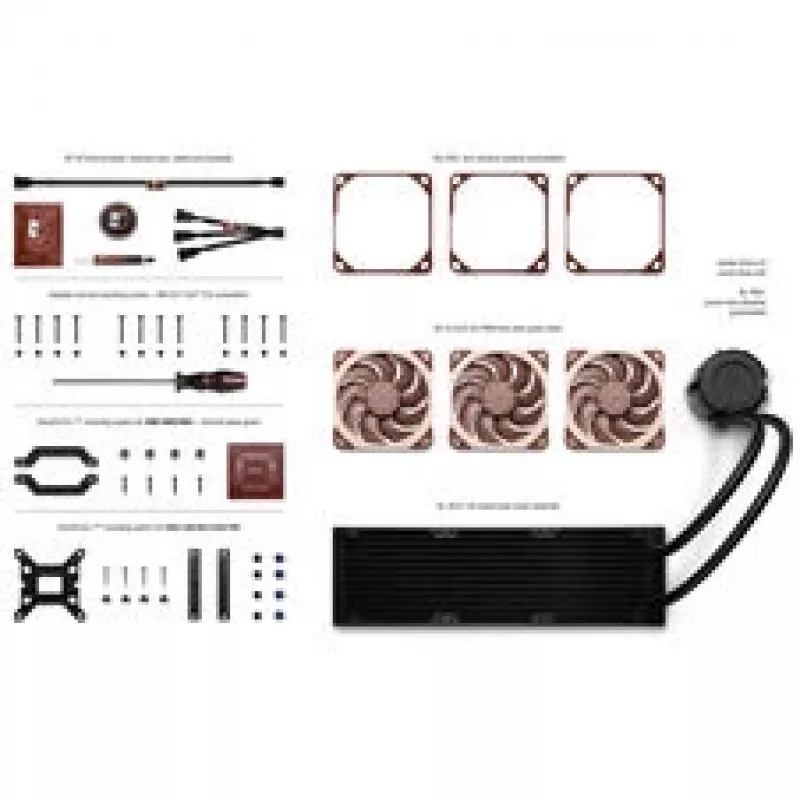 Noctua NL-LC1-36 dissipatore liquido AIO 360mm, nero/marrone