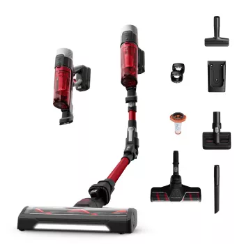ROWENTA X-Force Flex 9.60 Complete RH2099 aspirapolvere a batteria, nero/rosso