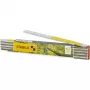 STABILA 600 2 m metro pieghevole in legno metrico bianco/giallo