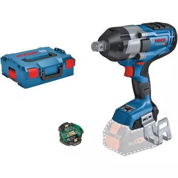 BOSCH Professional BITURBO GDS 18V-1050 HC avvitatore a impulsi a batteria, attacco quadrato 3/4 pollice, 18 V, solo corpo (blu/nero, Bluetooth, L-BOXX)