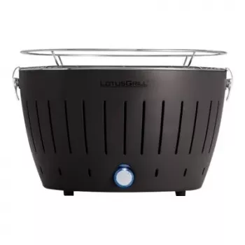 LotusGrill G340 Griglia da tavolo a carbone 32 cm Antracite con USB