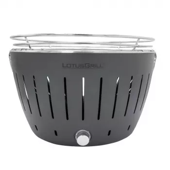 LotusGrill G340 Griglia da tavolo a carbone 32 cm Antracite con USB
