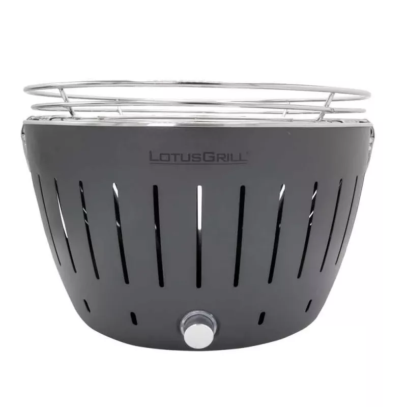 LotusGrill G340 Griglia da tavolo a carbone 32 cm Antracite con USB