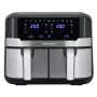 HEINRICH'S HFR 8214 Friggitrice ad aria doppia 2 x 4,5 L = 9,0 L 1300-2400 W Nero-Argento