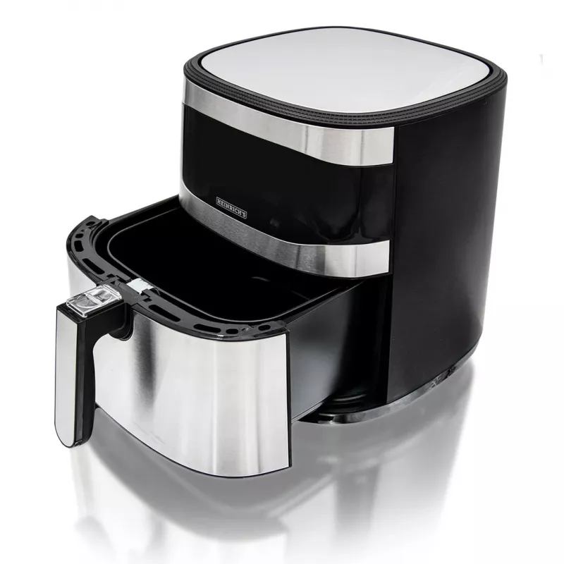 HEINRICH'S HFR 8205 Friggitrice ad aria 8,0 L 1800 W Nero e Argento