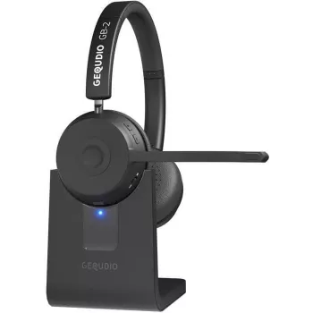 GEQUDIO Cuffie Bluetooth GB-2 con base di ricarica - Cuffie