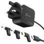 J5CREATE Caricabatterie mini GaN PD USB-C 67W con 3 tipi di connettori DC