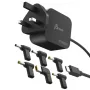 J5CREATE Caricabatterie mini GaN PD USB-C 67W con spina UK e 6 connettori DC