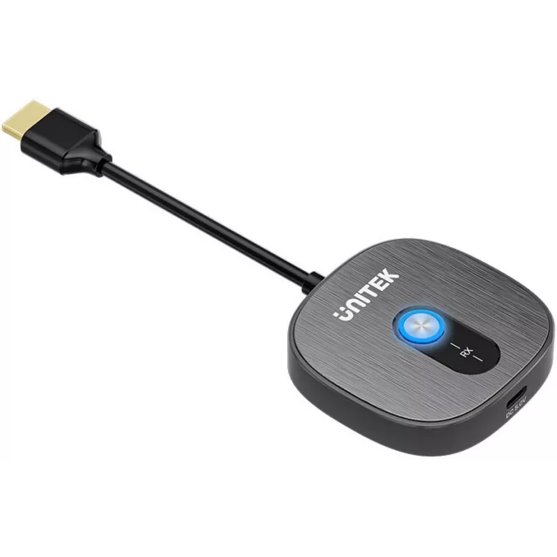 Unitek Ricevitore HDMI wireless aggiuntivo per trasmettitore V1711A, Nero