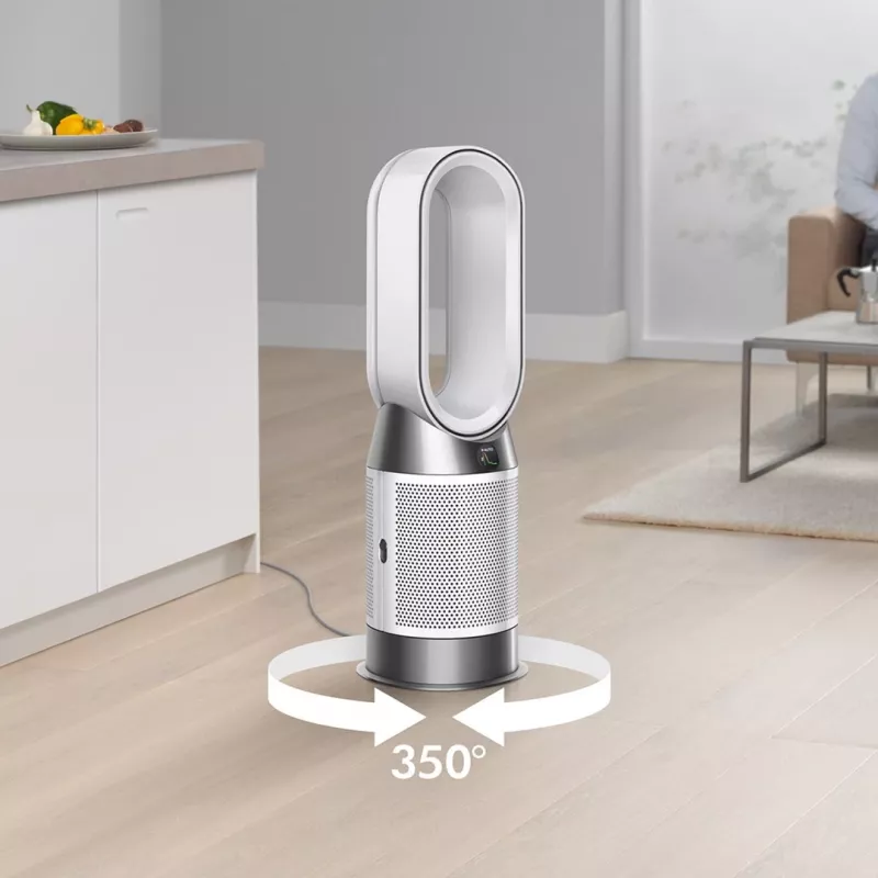 Dyson Purifier Hot+Cool HP1 Purificatore d'aria, termoventilatore e ventilatore, 27 m², 61,4 dB, Bianco/Oro