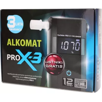 AlcoFind PRO-X-3 etilometro con boccagli, calibrazione 12 mesi