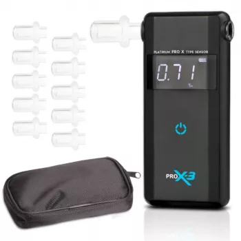 AlcoFind PRO-X-3 etilometro con boccagli, calibrazione 12 mesi