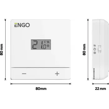 ENGO Controls EASY-BATW termostato a batteria