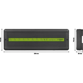 ENGO Controls ECB62-ZB unità centrale smart home, 6 zone radio + 2 cablate, 230V
