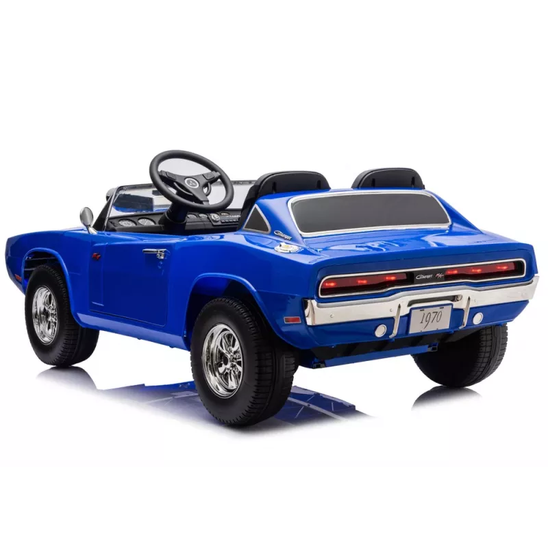 LEAN CARS Dodge Charger R/T DLS-K12 24V 7Ah auto elettrica blu