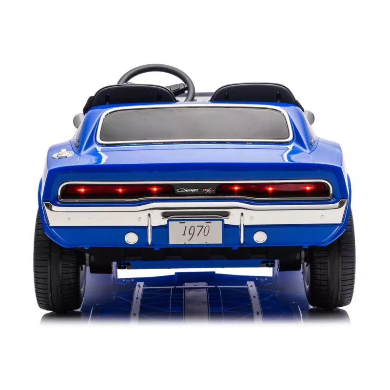 LEAN CARS Dodge Charger R/T DLS-K12 24V 7Ah auto elettrica blu