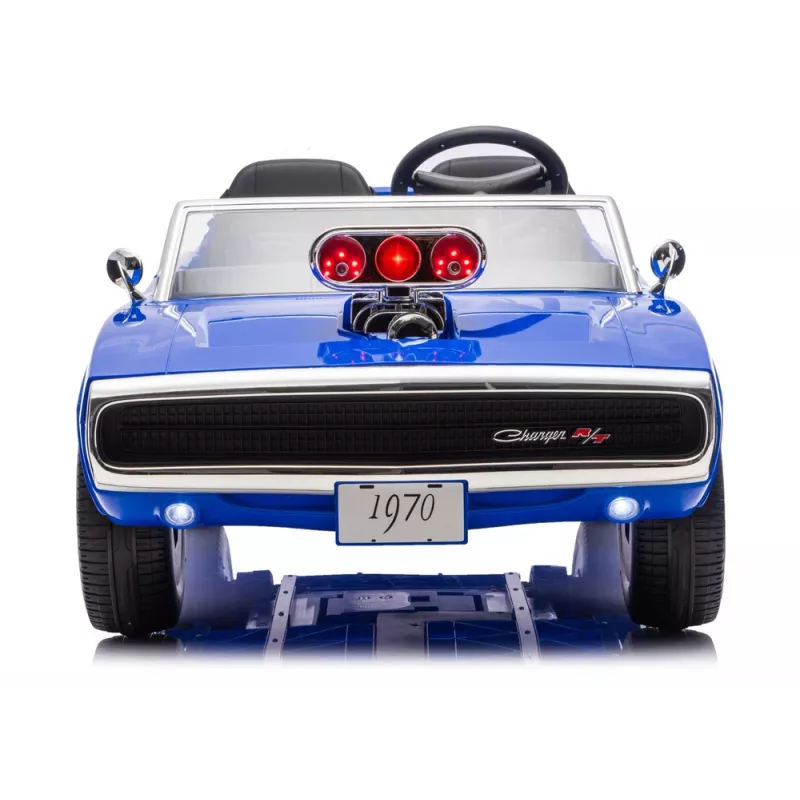 LEAN CARS Dodge Charger R/T DLS-K12 24V 7Ah auto elettrica blu
