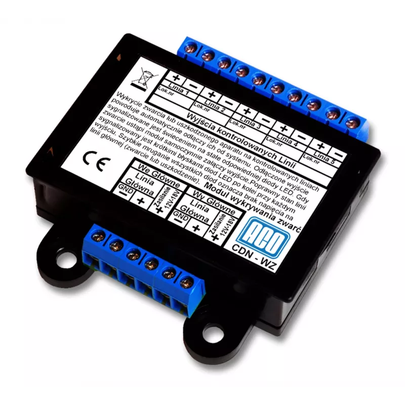 ACO CDN-WZ modulo per il rilevamento di cortocircuito di linea o guasto del citofono