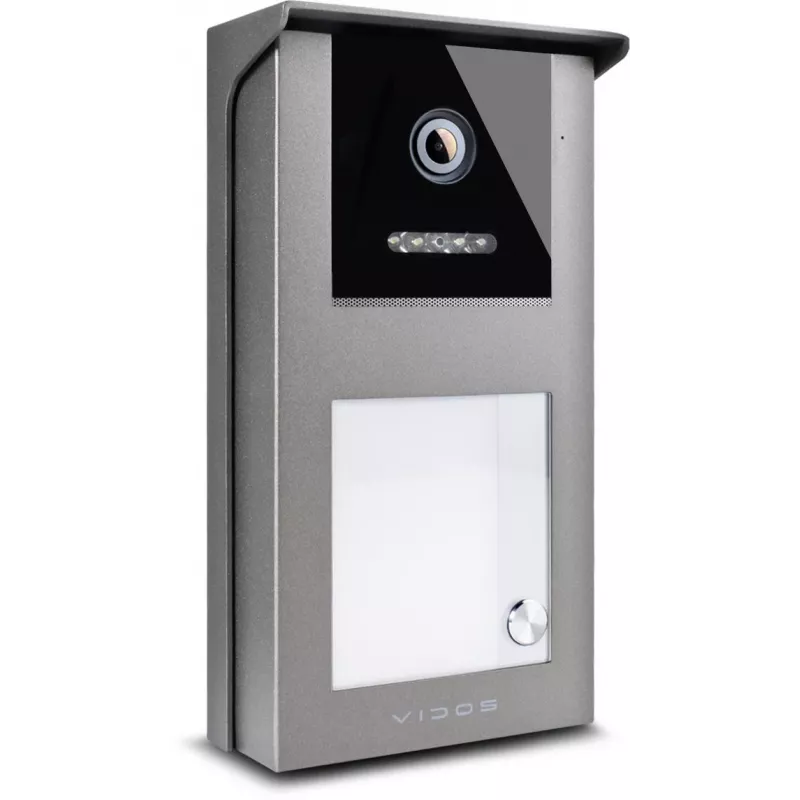 VIDOS IPX S101-1 pannello esterno con lettore RFID, telecamera 2MP, PoE, nero