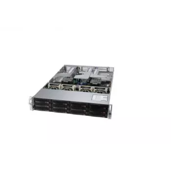 Supermicro SYS-620U-TNR piattaforma server rackmount 2U, dual socket LGA4189, 24x 2,5 pollici hot-swap NVMe/SATA/SAS, 2x 10GbE, 2000W ridondante Titanium