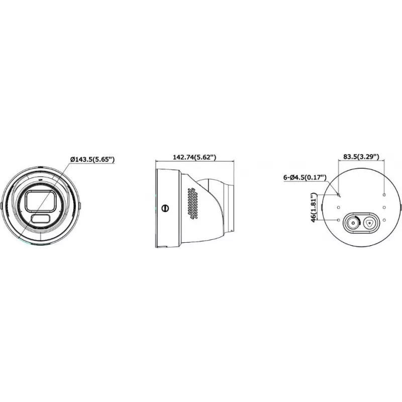 Hikvision DS-2CD2H123G2-LIZS2UY/SL(2.8-12mm)/O-STD telecamera IP turret 2MP AcuSense con luce flash e avviso audio