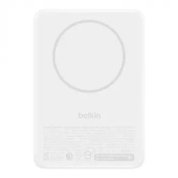 Belkin BoostCharge Slim Magnetic Power Bank 10.000 mAh Qi2 15W bianco