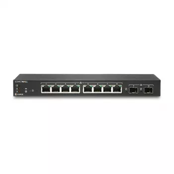 SonicWall Switch SWS12-8 - Switch Gigabit Ethernet managed - 8 x 10/100/1000 + 2 x Gigabit SFP - Desktop