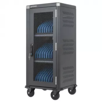 Manhattan 181471 carrello di ricarica USB-C a 30 posti, 30 W per porta, nero
