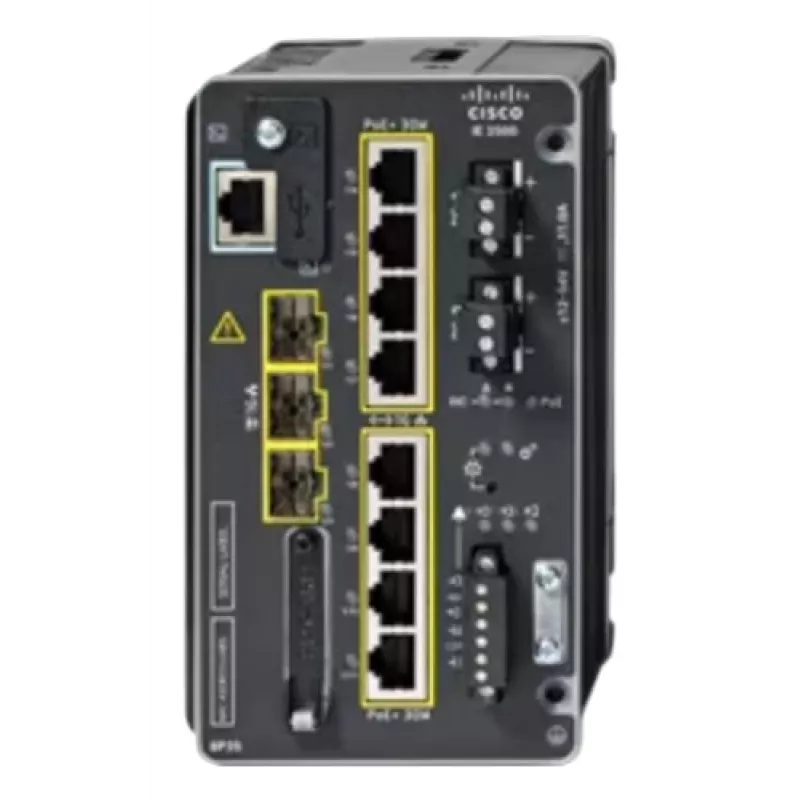CISCO IE-3500-8P3S-A Switch industrial managed, 8 GE PoE+ e 3 GE SFP modulare, NA