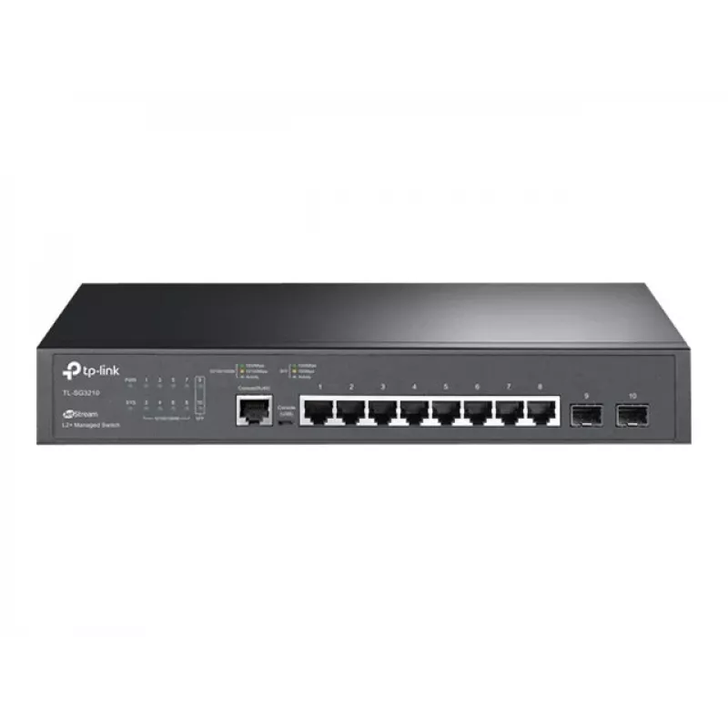 Switch gestito L2 TP-Link LiteWave SG3210 con 8 porte Gigabit e 2 slot SFP