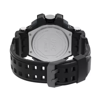 TIMEX orologio digitale uomo TW5M51800 53mm cassa in resina cinturino in resina nero quadrante grigio luce notturna INDIGLO impermeabile 100m
