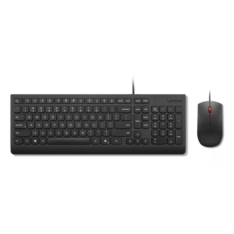 Lenovo Essential Set Tastiera e Mouse Cablati Nordic (Finlandese/Svedese) Copilot