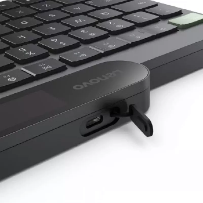 Lenovo Tastiera Bluetooth Auto-Ricaricante Nordic (Finlandese/Svedese) Storm Grey
