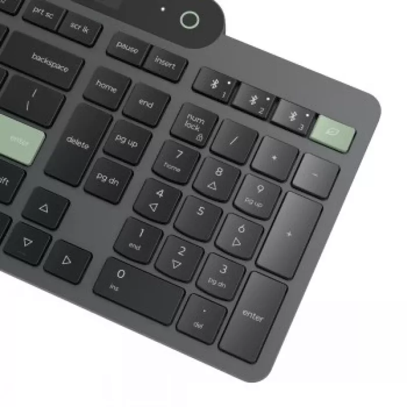 Lenovo Tastiera Bluetooth Auto-Ricaricante Nordic (Finlandese/Svedese) Storm Grey