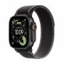 Apple Watch Ultra 3 GPS + Cellular 49mm cassa in titanio nero con Black/Charcoal Trail Loop - M/L
