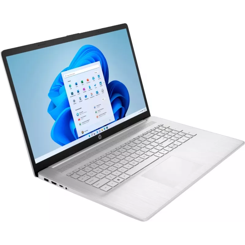 HP laptop 17-cn0534ng, Intel Core i3-1125G4, 8GB RAM, 512GB SSD, 17,3 pollici Full HD IPS, Windows 11 Home, argento (ricondizionato)