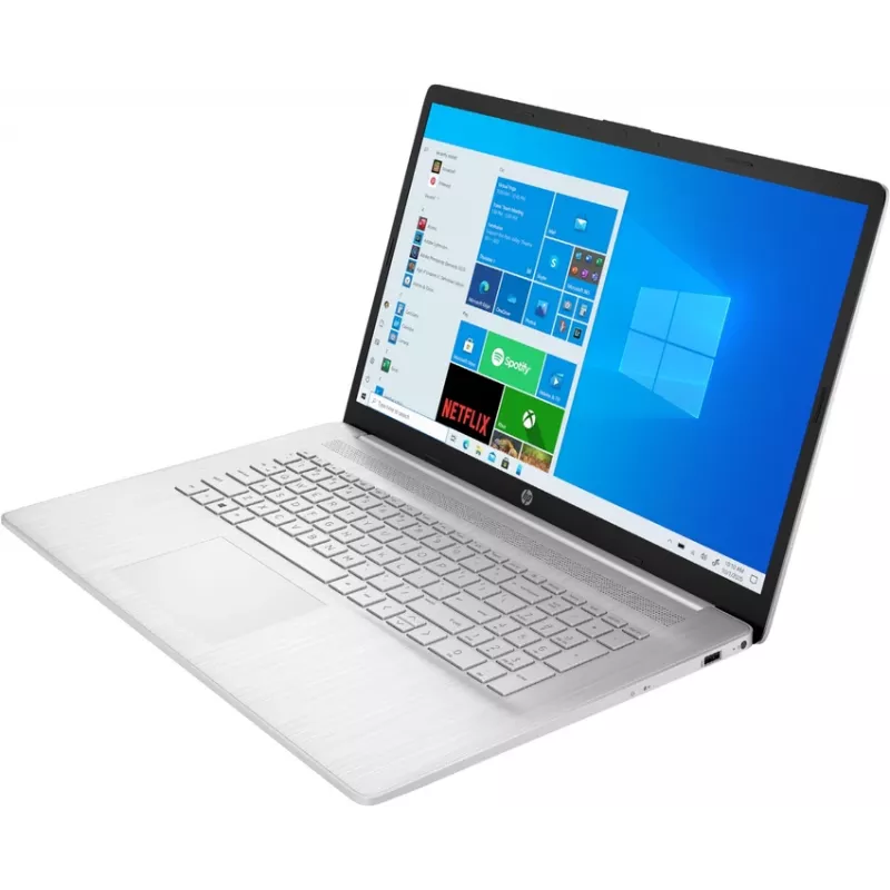HP laptop 17-cn0534ng, Intel Core i3-1125G4, 8GB RAM, 512GB SSD, 17,3 pollici Full HD IPS, Windows 11 Home, argento (ricondizionato)